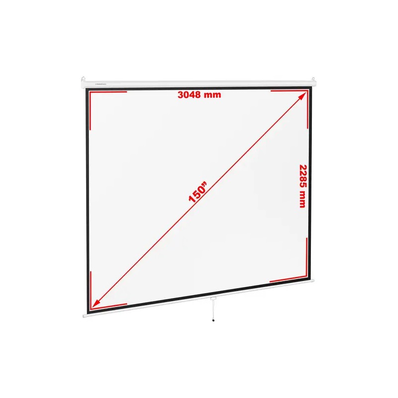 Fromm & Starck projektionäyttö 312,8 x 239 cm 4:3 150"