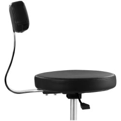 Physa TERNI BLACK työpöytäjakkara selkänojalla 46–60 cm, musta