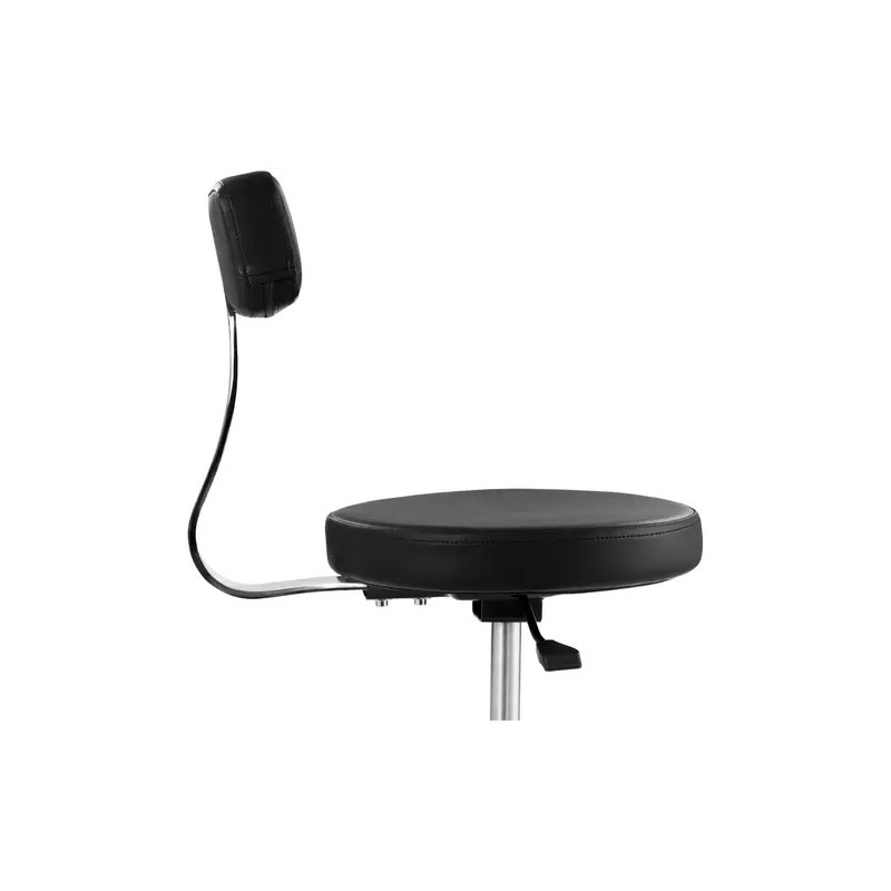 Physa TERNI BLACK työpöytäjakkara selkänojalla 46–60 cm, musta