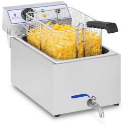 Royal Catering sähkökäyttöinen rasvakeitin 17 l 3000 W poistohanalla