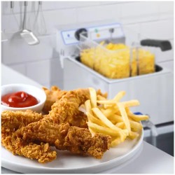 Royal Catering sähkökäyttöinen rasvakeitin 17 l 3000 W poistohanalla