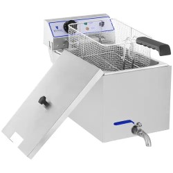 Royal Catering sähkökäyttöinen rasvakeitin 17 l 3000 W poistohanalla