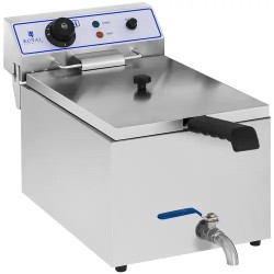 Royal Catering sähkökäyttöinen rasvakeitin 17 l 3000 W poistohanalla