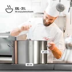 Royal Catering RCST-32E Induktiokattila 31 l Ø 40 cm