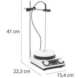 Magneettisekoitin lämmitysalustalla 2 l, 50–1500 rpm, 0–280 °C