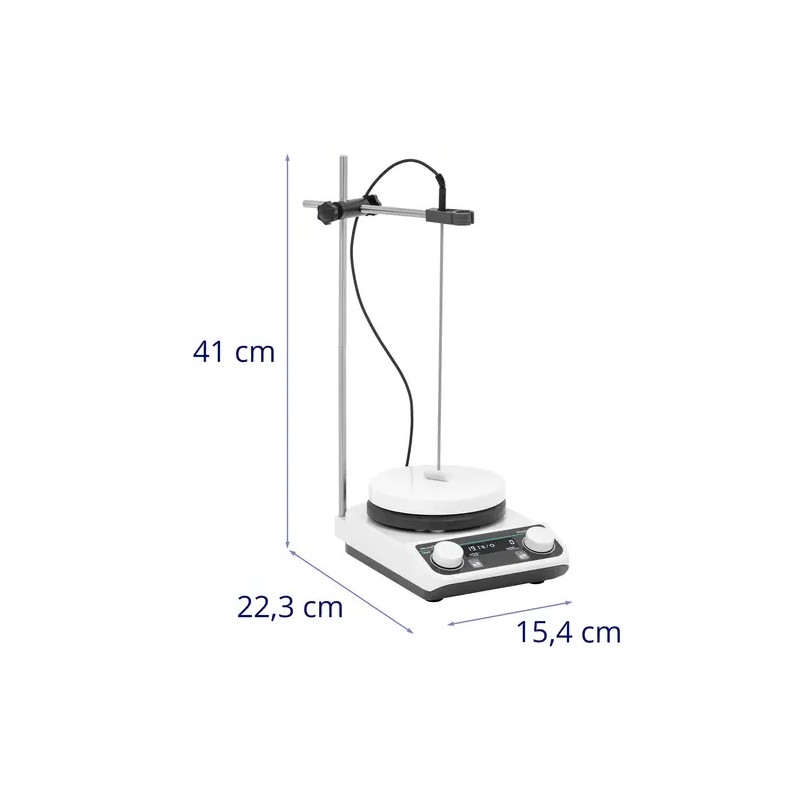 Magneettisekoitin lämmitysalustalla 2 l, 50–1500 rpm, 0–280 °C