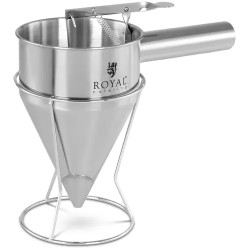 Royal Catering RCSD 12 täyttösuppilo 1 2 l ruostumaton teräs 8 mm annosteluaukko