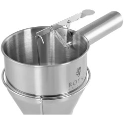 Royal Catering RCSD-12 täyttösuppilo 1,2 l ruostumaton teräs 8 mm annosteluaukko