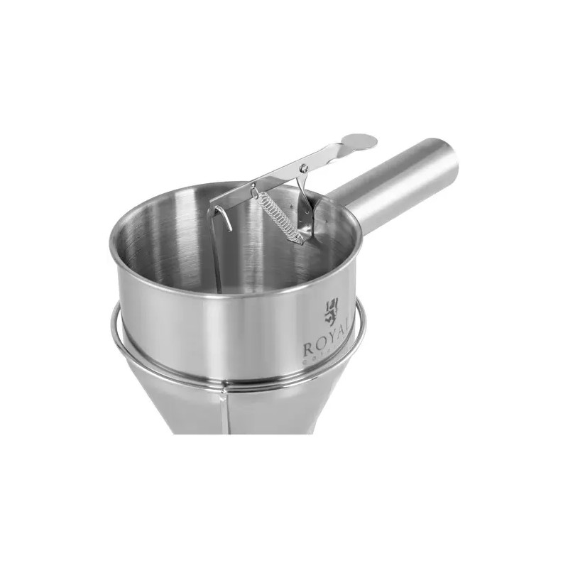 Royal Catering RCSD-12 täyttösuppilo 1,2 l ruostumaton teräs 8 mm annosteluaukko