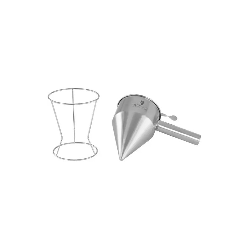 Royal Catering RCSD-12 täyttösuppilo 1,2 l ruostumaton teräs 8 mm annosteluaukko