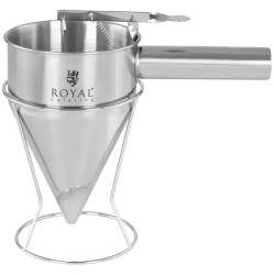 Royal Catering RCSD-12 täyttösuppilo 1,2 l ruostumaton teräs 8 mm annosteluaukko