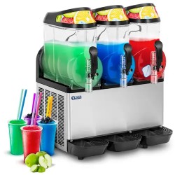 Royal Catering Slush kone 3 x 14 l LED valaistuksella ja digitaalisella ohjauksella