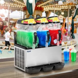 Royal Catering Slush-kone 3 x 14 l LED-valaistuksella ja digitaalisella ohjauksella