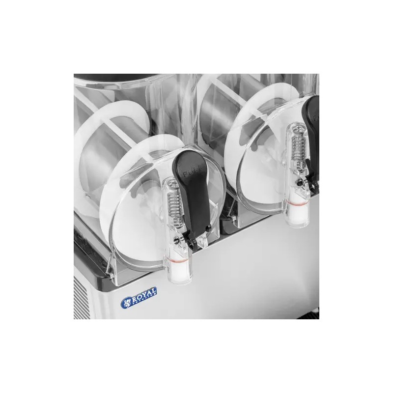 Royal Catering Slush-kone 3 x 14 l LED-valaistuksella ja digitaalisella ohjauksella