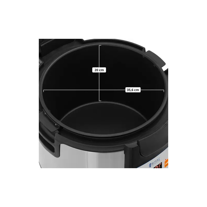 Royal Catering digitaalinen riisilämmitin 19 l, 40-80 °C