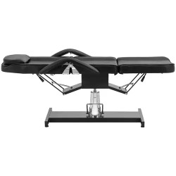Physa Capua Black kosmetiikkasänky 180 x 58 cm, hydraulinen korkeussäätö, musta
