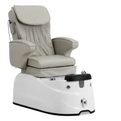 Sähköinen jalkahoitotuoli beige hierontatoiminto valaistu allas 150 kg