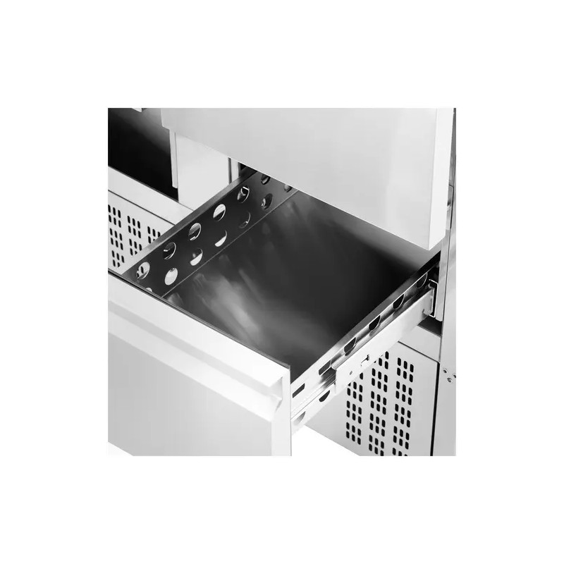 Royal Catering RCS-230D kylmäpöytä 230 l 90 x 70 cm ruostumaton teräs