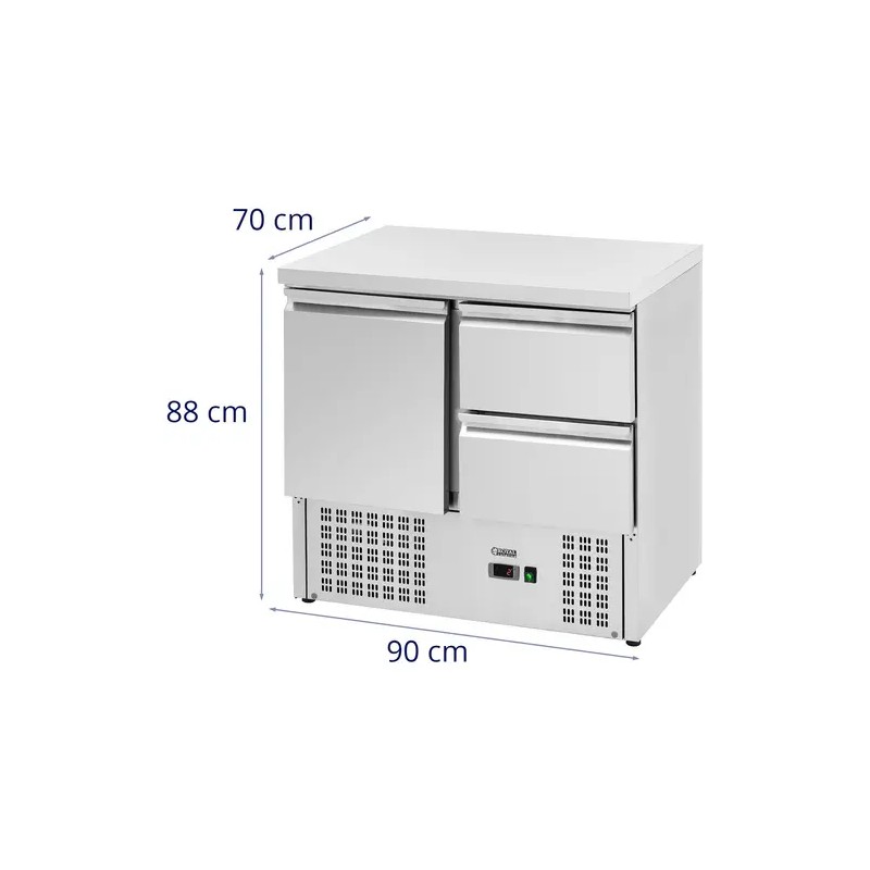 Royal Catering RCS-230D kylmäpöytä 230 l 90 x 70 cm ruostumaton teräs
