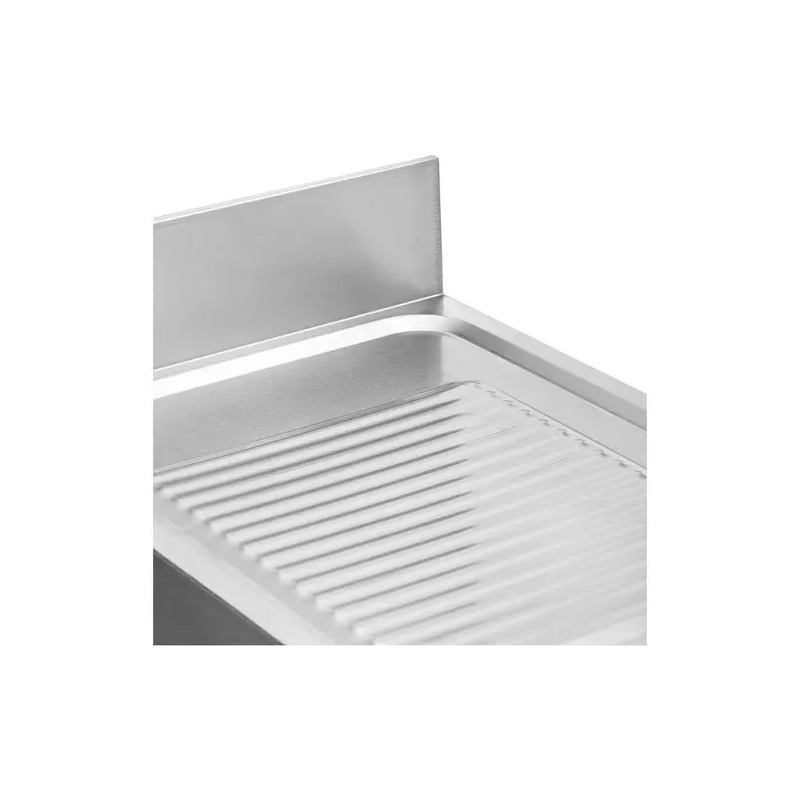 Royal Catering tiskipöytä, 1 allas, ruostumaton teräs, 100 x 70 cm