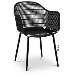Fromm & Starck STAR_SEAT_08 tuolinsetti, 2 kpl, musta, max 150 kg