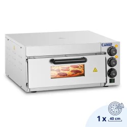 Royal Catering sähköinen pizzauuni 40 cm 2000 W kivipohja