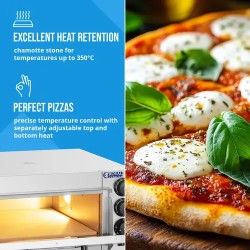 Royal Catering sähköinen pizzauuni 40 cm, 2000 W, kivipohja