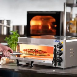 Royal Catering sähköinen pizzauuni 40 cm, 2000 W, kivipohja