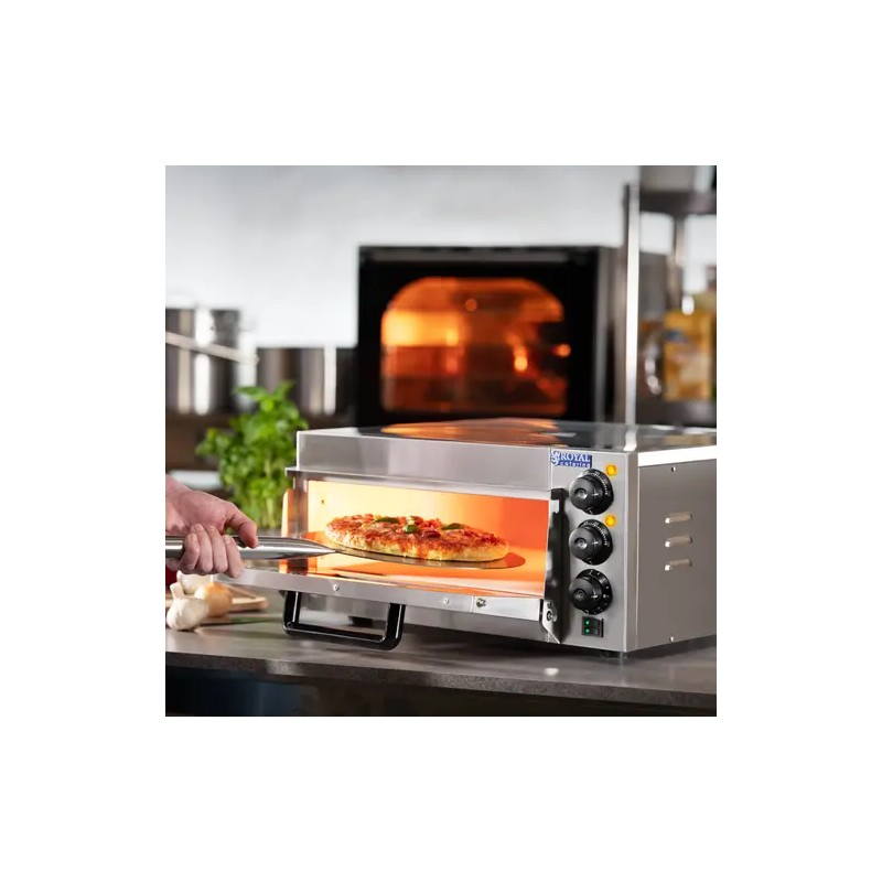 Royal Catering sähköinen pizzauuni 40 cm, 2000 W, kivipohja