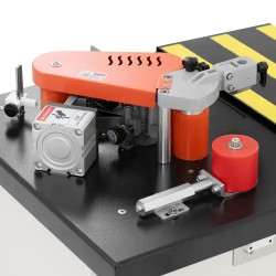 MSW reunaliimauskone 850 W, syöttönopeus 0,5–5 m/min, 120–200 °C, suorat ja kaarevat reunat