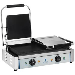 Kaksoiskontaktigrilli sileillä levyillä 2 x 1 800 W