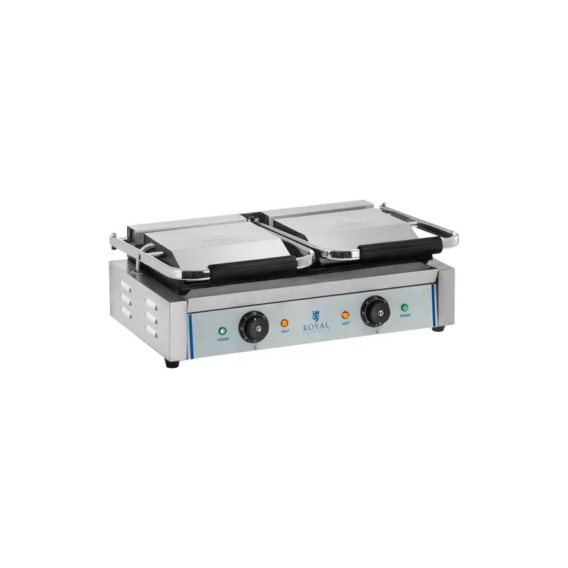 Kaksoiskontaktigrilli sileillä levyillä 2 x 1 800 W