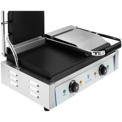 Kaksoiskontaktigrilli sileillä levyillä 2 x 1 800 W
