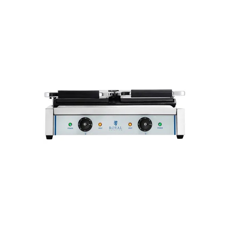 Kaksoiskontaktigrilli sileillä levyillä 2 x 1 800 W
