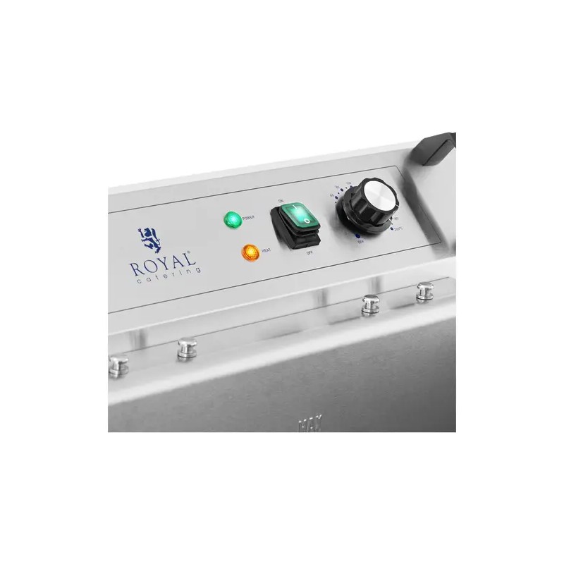 Royal Catering sähkökäyttöinen friteerausallas 23 l 3000 W poistoventtiilillä