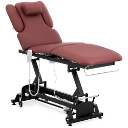 Sähköinen hierontapöytä 3 moottoria 300 W 185 x 67 cm musta burgundi