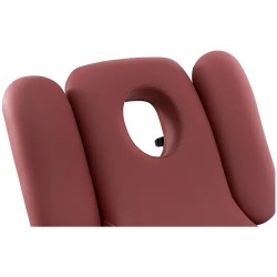 Sähköinen hierontapöytä 3 moottoria 300 W 185 x 67 cm musta/burgundi