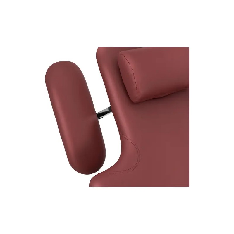 Sähköinen hierontapöytä 3 moottoria 300 W 185 x 67 cm musta/burgundi