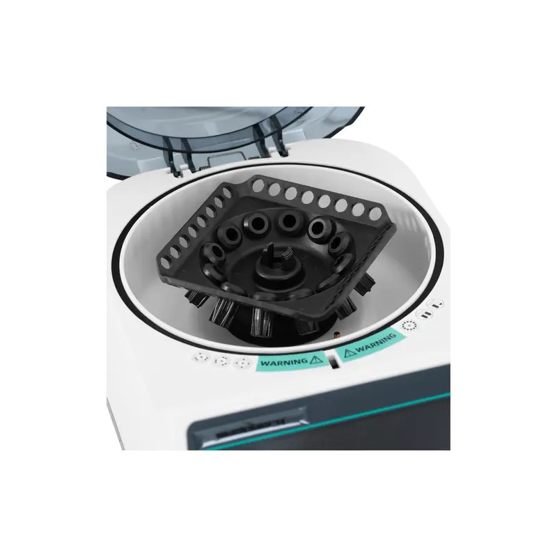 Pöytäsentrifugi, 2-in-1-roottori, 10 000 U/min, 12 putkelle tai 4 PCR-liuskalle, RZB 6708 xg