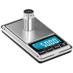 Digitaalinen taskuvaaka 500 g 0 01 g jaottelu keinonahkakotelo