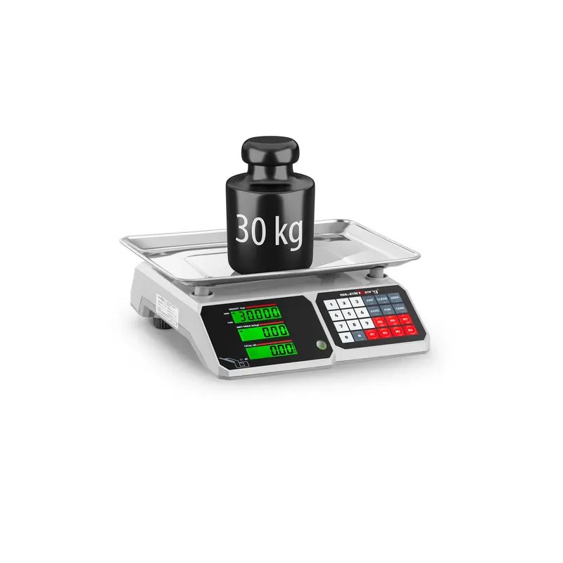 Kontrollivaaka SBS-PW-301CB 30 kg / 1 g 34,1 x 24,1 cm LCD