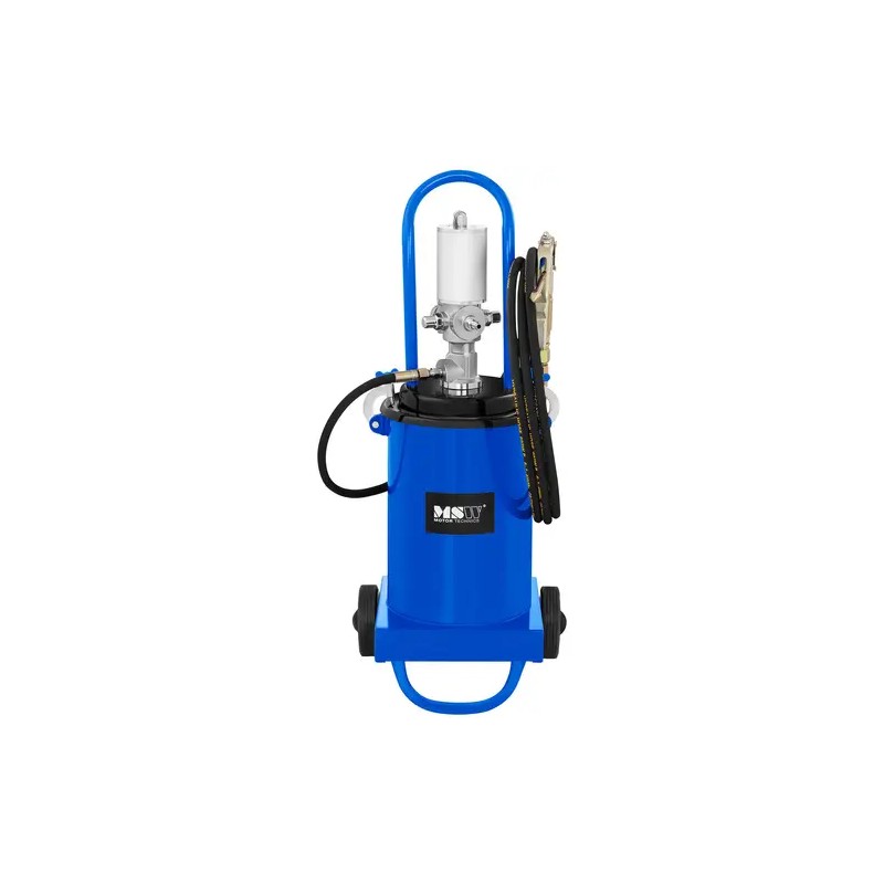 MSW PRO-G 12 pneumaattinen rasvaprässi, 12 l, 240–320 bar, siirrettävä