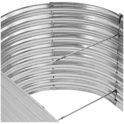 Uniprodo metallinen kasvialusta ovaali 202 x 100 x 78 cm, sinkitty teräs