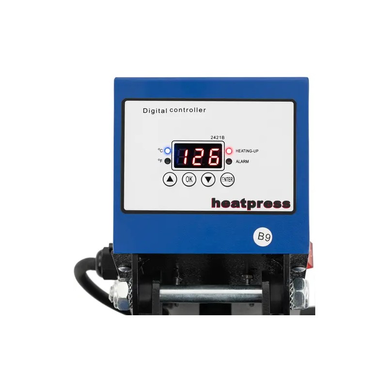 MSW Lämpöprässi 38 x 38 cm, 0-250 °C, LCD-näyttö ja ajastin