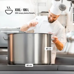 Royal Catering RCST-113E3-S Induktiokeittokattila 106 l Ø 60 cm