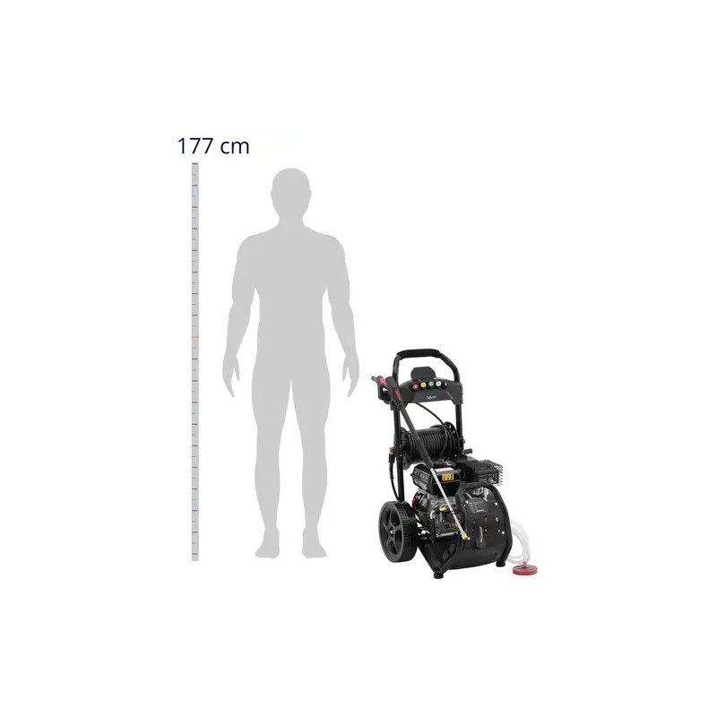 Bensiinikäyttöinen korkeapainepesuri 4500 W 200 bar 9 l/min 20 m letku