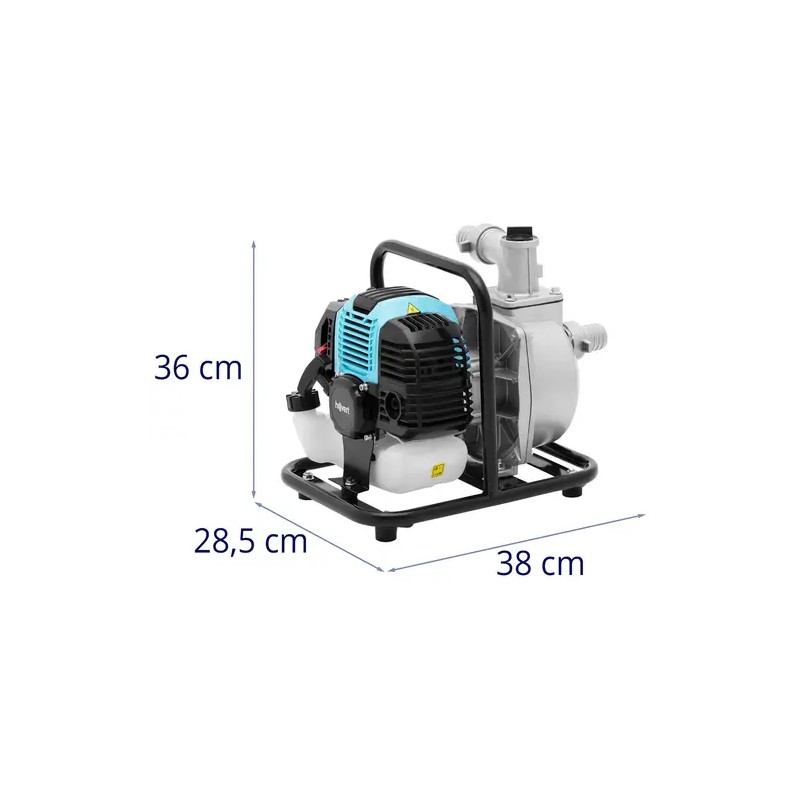 hillvert vesipumppu 1,2 kW 15 m³/h ja 20 m litteä letku 1 1/2"