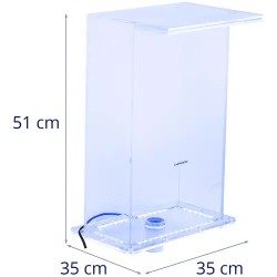 Vesiputoussuihku LED-valaistuksella, 51 cm, sininen
