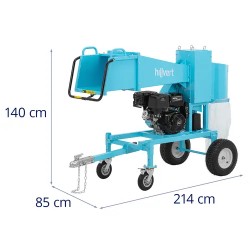 Bensiinikäyttöinen hakkuukone 18 hv, halkaisija 12 cm
