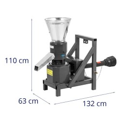 Pellettipressi PTO-akselilla 400 kg/h 15-28 PS Ø 230 mm